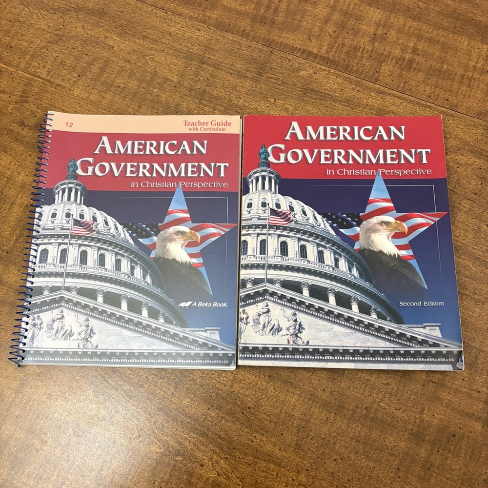 A Beka American Government In Christian Perspective Teacher guide & Student Book